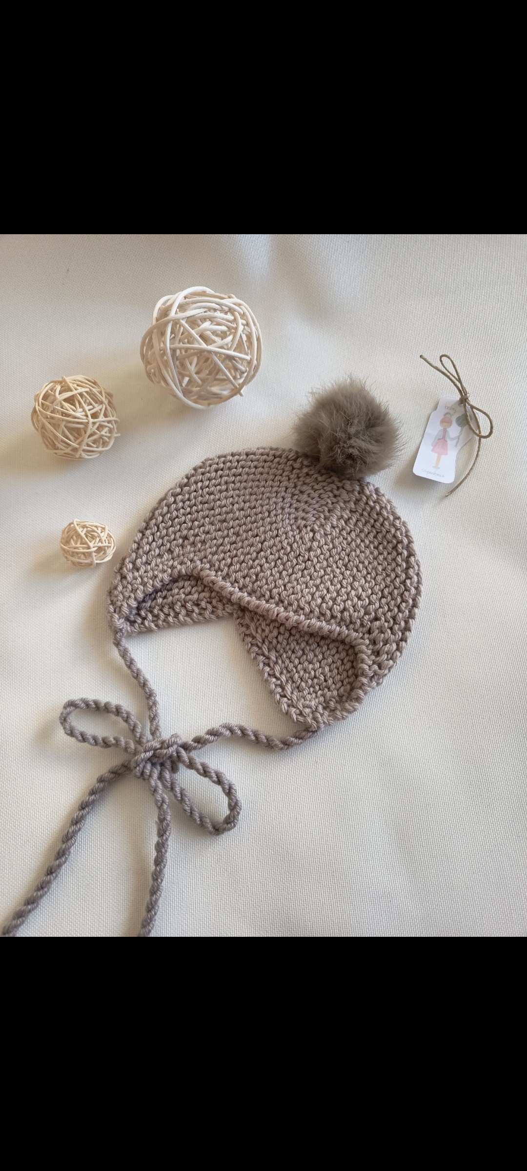 Gorro Aviador Topo talla 3-6m