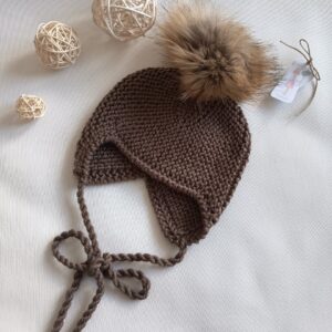 Gorro Aviador Castaño talla 12-24m