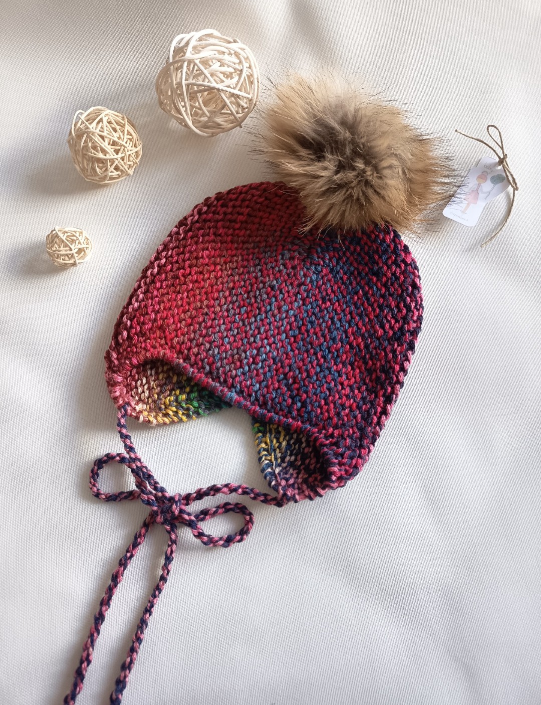 Gorro Aviador Multicolor talla 12-36m