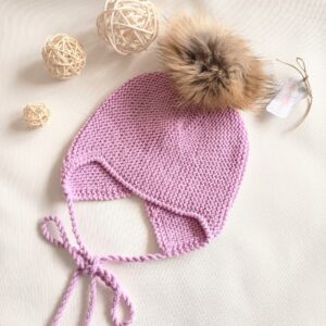 Gorro Aviador Rosa Chicle talla 12-36m