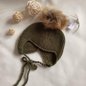 Gorro Aviador Verde Caza talla 12-36m