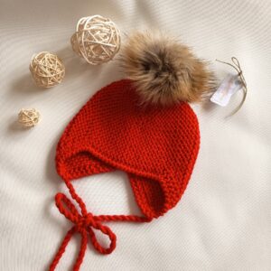 Gorro Aviador Rojo talla 12-24m