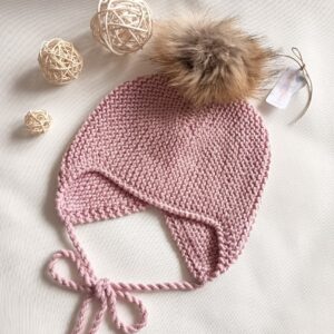 Gorro Aviador Rosa Palo talla 3-5 años