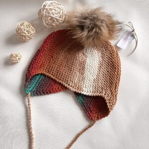 Gorro Aviador Multicolor Marrón talla 5-7años