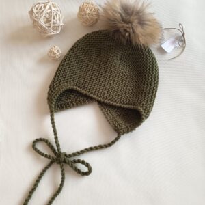 Gorro Aviador Verde Caza talla 12-36m