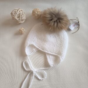 Gorro Aviador Blanco talla 12-36m
