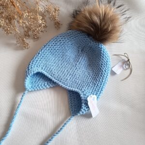 Gorro Aviador Azul Bebé talla 3-5 años