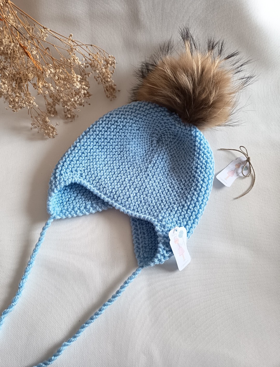 Gorro Aviador Azul Bebé talla 3-5 años